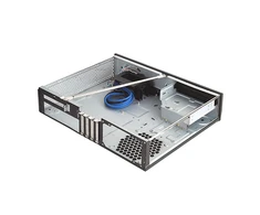 SilverStone Milo 04 Kompiuterio važiuoklė USB 3.0 x 2, Mic x1, Spk x1, Juodas, Micro ATX, Maitinimo šaltinis Komplekte Ne