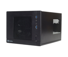 SilverStone Sugo 05 Kompiuterio važiuoklė USB 3.0 x2, Mic x1, Spk x1, juodas, SFF, Maitinimo šaltinis yra Ne