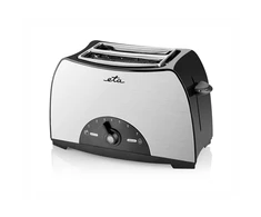 Skrudintuvas ETA | Toaster | ETA216690000 | Power 800 W | Number of slots 2 | Housing material Nerūdijantis plienas, plastikas | Juodas / Stainless Steel