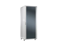 SOMI Networks | 42U, 19″ Freestanding Cabinet | 42U-60/80NAC | Max Load 800kg; Removable and Lockable Side Panels; Glass Doors; Unassembled | Gylis: 80 cm | Gray