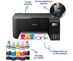 Daugiafunkcinis spausdintuvas Epson EcoTank L3230 Inkjet | Spalvotas | All-in-one | A4 | Juodas