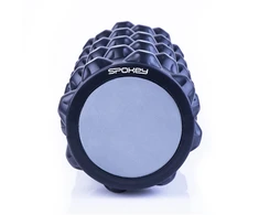 Spokey ROLL 2IN1 Fitness volelis, 33 x 14,5 cm, +1 lygus EVA putų volelis (10 cm), Tamsios pilkos, PU/PVC putos