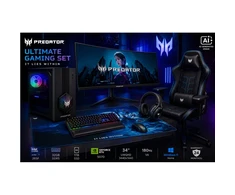 Stacionarus kompiuteris Acer Ultimate Gaming Set | Orion 3000 + X34 V3 + PGC371 + Aethon 700 + Galea 550 + Cestus 333 + PMP470 | Desktop | Tower | Intel Core Ultra 7 | 265F | 32 GB | DDR5 | 1000 GB | NVIDIA GeForce RTX 5070 | US | Windows 11 Home