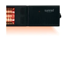 SUNRED | Šildytuvas | RDS-15W-B, Fortuna Wall | Infraraudonųjų spindulių | 1500 W | Juodas | IP55