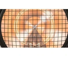 SUNRED® Indus Bright pastatomas infraraudonųjų spindulių terasos šildytuvas RSS19, 2100 W, Juodas