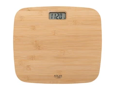 Adler | Bambuko svarstyklės vonios kambariui | AD 8173 | Didžiausias svoris (keliamoji galia) 150 kg | Tikslumas 100 g