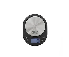 Virtuvinės svarstyklės Adler | Juvelyrinės svarstyklės | AD 3162 | Maksimalus svoris (talpa) 0,75 kg | Tikslumas 0,1 g | Juodas