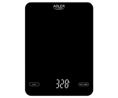 Virtuvinės svarstyklės Adler | Virtuvės svarstyklės | AD 3177b | Didžiausias svoris (talpa) 10 kg | Juodas