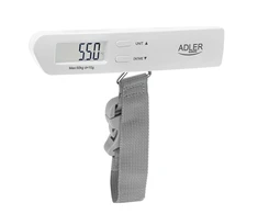Virtuvinės svarstyklės Adler | Kelionių bagažo svarstyklės | AD 8191 | Didžiausias svoris (keliamoji galia) 50 kg | Tikslumas 10 g | Pilkas