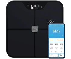 iHealth | Belaidės kūno sudėties svarstyklės | Nexus Pro | Maksimalus svoris (keliamoji galia) 181 kg | Kūno masės indekso (KMI) matavimas | Juodas