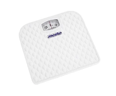 Virtuvinės svarstyklės Mesko | Mastelis | MS 8160 | Mechaninis | Didžiausias svoris (keliamoji galia) 130 kg | Tikslumas 1000 g | Baltas