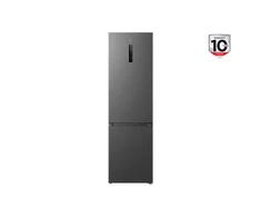 TCL Šaldytuvas | RC382BXC0EU | Energy efficiency class C | Free standing | Combi | Height 203 cm | No Frost system | Šaldytuvas net capacity 265 L | Šaldiklis net capacity 117 L | Ekranas | 35 dB | Inox