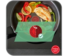 TEFAL | Pan | G2550572 Neribota | Kepimas | Skersmuo 26 cm | Tinka indukcinei kaitlentei | Fiksuota rankena | Juodas - Noir