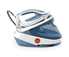 TEFAL | Steam Station Pro Express | GV9710E0 | 3000 W | 1,2 l | 7,6 baro | Automatinis išjungimas | Vertikali garų funkcija | Kalkių valymo funkcija | Baltas/Mėlyna