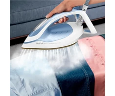 TEFAL | Steam Station Pro Express | GV9710E0 | 3000 W | 1,2 l | 7,6 baro | Automatinis išjungimas | Vertikali garų funkcija | Kalkių valymo funkcija | Baltas/Mėlyna