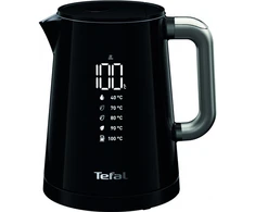 TEFAL Virdulys KO854830 Smart'n Light Electric, 1800 W, 1 L, Plastikinis, 360° sukamasis pagrindas, Juodas