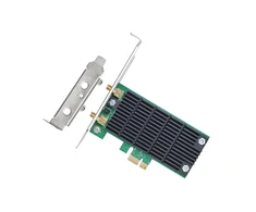 TP-LINK Archer T4E dviejų dažnių PCI Express adapteris yra 2.4GHz/5GHz, 802.11ac, 300+867 Mbps, 2 nuimamos antenos
