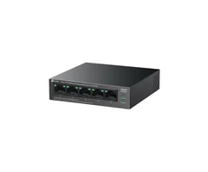 Šakotuvas TP-LINK | 5 prievadų 10/100 Mbps jungiklis su 4 prievadų PoE | LS105LP | Nevaldomas | Darbalaukis