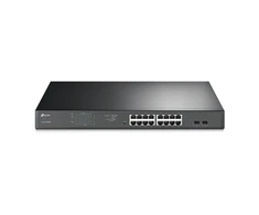 Šakotuvas TP-LINK | Komutatorius | TL-SG1218MPE | Valdomas žiniatinklyje | Montuojamas į lentyną | Gigabito Ethernet (varinis) jungčių kiekis: 16 | SFP jungčių kiekis: 2 | PoE+ jungčių kiekis: 16 | 36 mėn.