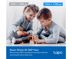 TP-LINK | Pakreipiama/sukama namų apsaugos Wi-Fi kamera | TC71 | PTZ | 3 MP | 4 mm/F2.4 | Micro SD, maks. 512 GB