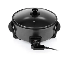 Tristar | Daugiafunkcinė grilio keptuvė XL | PZ-9135 | Skersmuo 30 cm | Grilis | 1500 W | Komplekte dangtelis | Fiksuota rankena | Juodas