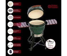 TunaBone Kamado Pro kepsninė 22", M dydis, žalia