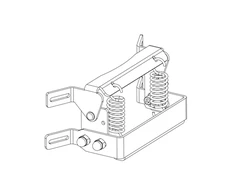 TunaBone Main Hinge set of Kamado 22inch/21inch