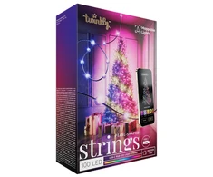 Kalėdinė girlianda Twinkly Candies 100 RGB LED USB- C, žalios spalvos laidas