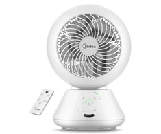 Ventiliatorius Midea | Fan | MDF24JRW TurboForce | Table Fan | Greičių skaičius 5 | Oscillation | Remote control | Baltas