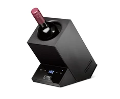 Vieno butelio vyno šaldytuvas Caso WineCase One, Juodos spalvos