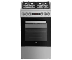 Viryklė BEKO Cooker | FSM52321DXDT | Hob type Gas | Oven type Electric | Stainless Steel | Plotis 50 cm | Grilling | Gylis 60 cm | 60 L