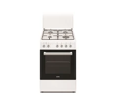 Simfer | Viryklė | 5405SERBB | Kaitlentės tipas Dujinis | Orkaitės tipas Elektrinis | Baltas | Plotis 50 cm | Elektroninis uždegimas | Gylis 60 cm | 43 L