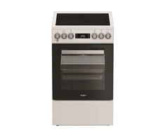 Viryklė Whirlpool Cooker | Whirlpool | Hob type Vitroceramic | Oven type Electric | Baltas | Plotis 50 cm | Gylis 60 cm | 60 L