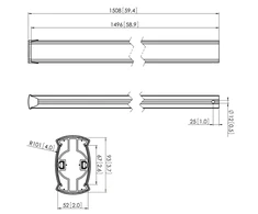 Laikiklis Vogels Other, PUC 2515 Pole, Large CONNECT-IT 150cm, Sidabrinis