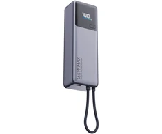 „Xiaomi 165W Power Bank“ (integruotas laidas) | 10000 mAh | USB-C | Pilka