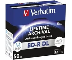 BD-R DL Verbatim M-Disc 50GB 6x (Jewel Case 5)