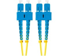 LANBERG šviesolaidinis laidas SM SC/UPC-SC/UPC dvipusis 10m LSZH g657a1 3.0mm geltonas