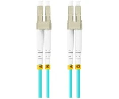 LANBERG šviesolaidinis laidas MM LC/UPC-LC/UPC dvipusis 2m LSZH om3 50/125 3.0mm aqua