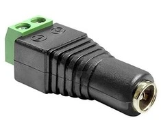 Delock Adapteris DC 2,1 x 5,5 mm lizdas > Gnybtų bloko 2 kontaktas