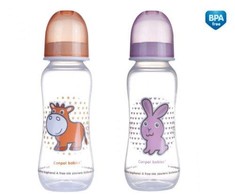 CANPOL BABIES buteliukas, transparent, 12 mėn+, 250 ml, 59/200
