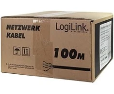 LogiLink Logilink Erdverlegekabel S/FTP Cat7 AWG23 1000MHz schw. 100m