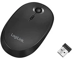 Pelė LogiLink Bevielė pelė i Bluetooth 2.4GHz 800/1200/1600dpi juoda