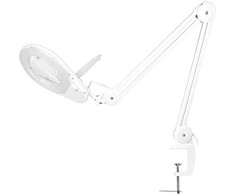 Logilink Lupenleuchte mit Klemmhalterung, 5 Dioptrien, baltas