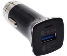Įkroviklis 2GO 2GO USB KFZ-Schnell-Ladegerät 3100mA USB-A QC 3.0 juodas