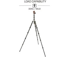 Fotoaparato trikojis - 3 Legged Thing Legends Bucky 1,89 m 410 mm 30 kg pilkas