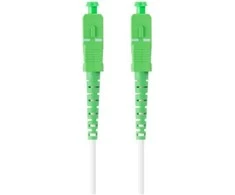 LANBERG šviesolaidinis patchcord SM SC/APC-SC/APC simplex 30m LSZH g657a2 3.0mm baltas