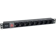 Riello Equip Steckdosenleiste 19(1HE)8fach IEC C14 1.8m Schalt. sw