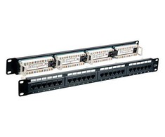 EFB Patch panelė 1U 24x RJ45 Kat. 6 UTP (37585.1)