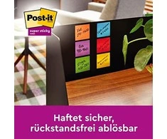 Lipnūs lapeliai 3M Post-it® Super Sticky Soulful 76mmx76mm 6vnt. po 90 lapelių