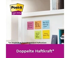Lipnūs lapeliai 3M Post-it® Super Sticky Soulful 76mmx76mm 6vnt. po 90 lapelių